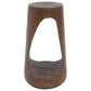 Hearth and Haven Outdoor End Table with Hollow Design in Antique Brown, , large