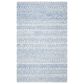 Safavieh Micro-Loop MLP502M 6" x 9" Blue and Ivory Area Rug, , large