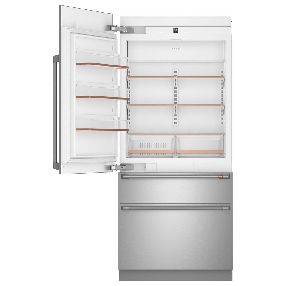 Cafe 20.1 Cu. Ft. Integrated Bottom-Freezer Refrigerator in Stainless Steel, , large