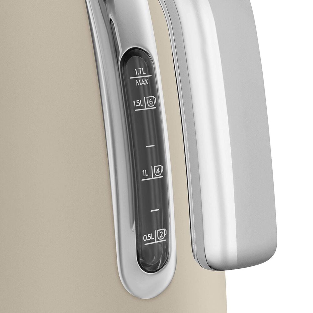 SMEG Retro Style 7-Cup Electric Kettle in Matte Moonlight and Polished Chrome, , large