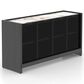 Declan Dining 4-Door Buffet in Cognac Peppercorn Washed and Shell, , large