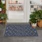 Nourison Versatile 2" x 4" Navy Blue Indoor/Outdoor Area Rug, , large