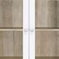 Coaster Hawthorne 4-Shelf Glass Door Tall Cabinet in White, , large