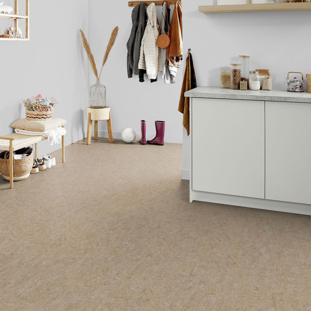 Forbo Marmoleum Cinch Loc Seal 12&quot; x 12&quot; Laminate Tile in Weathered Sand, , large