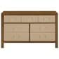 DaVinci Eloise 7-Drawer Dresser in Natural Walnut and Sand, , large