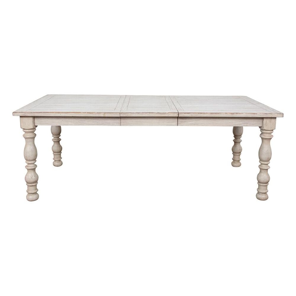 Shannon Hills Aberdeen Rectangle Dining Table in Weathered Worn White - Table Only, , large