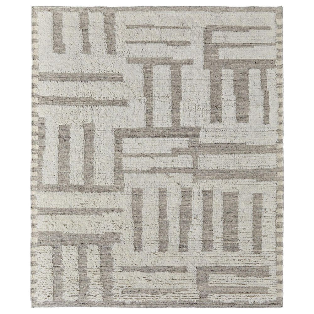 Feizy Ashby 8909F 3"6" x 5"6" Ivory and Gray Area Rug, , large