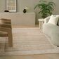 Nourison Ridge Grey and Ivory 5"3" x 7"3" Area Rug, , large