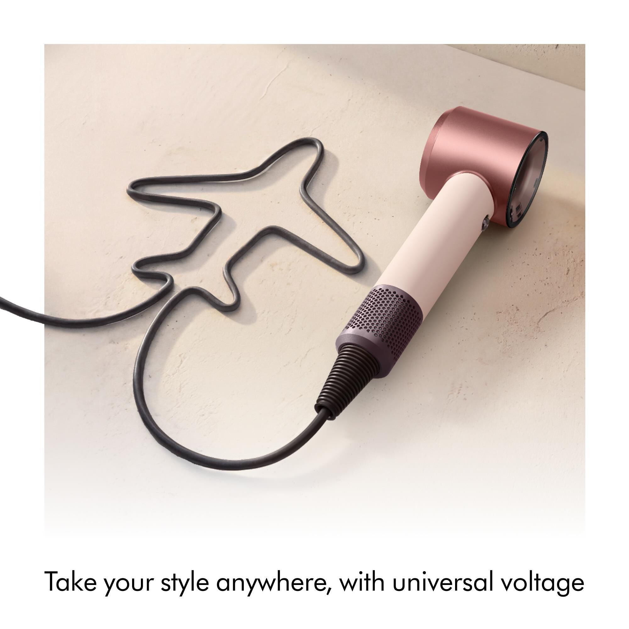 Dyson Supersonic Travel Hair Dryer in Ceramic Pink and Rose Gold