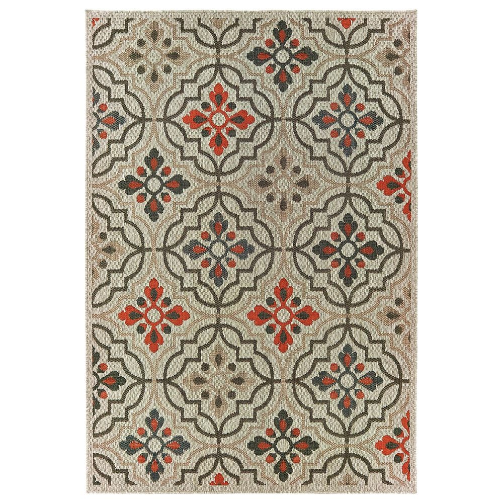 Oriental Weavers Latitude 709Y 9"10" x 12"10" Grey Area Rug, , large