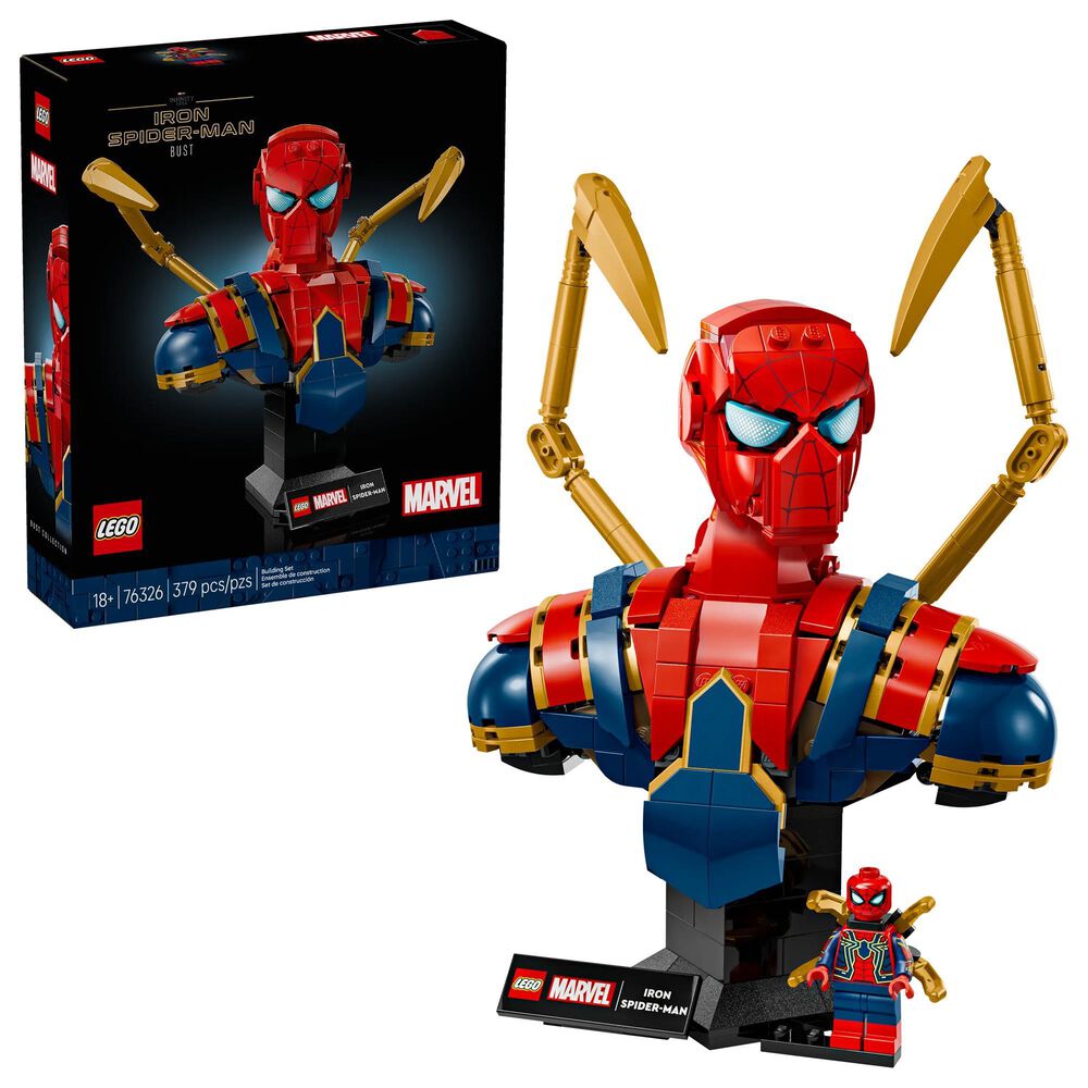 LEGO Marvel Iron Spider-Man Bust Building Set, , large