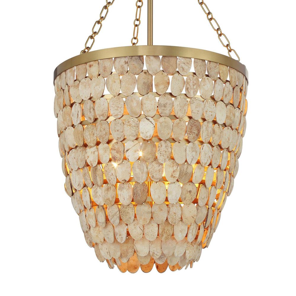 Savoy House Catalan 4-Light Pendant in Warm Brass, , large
