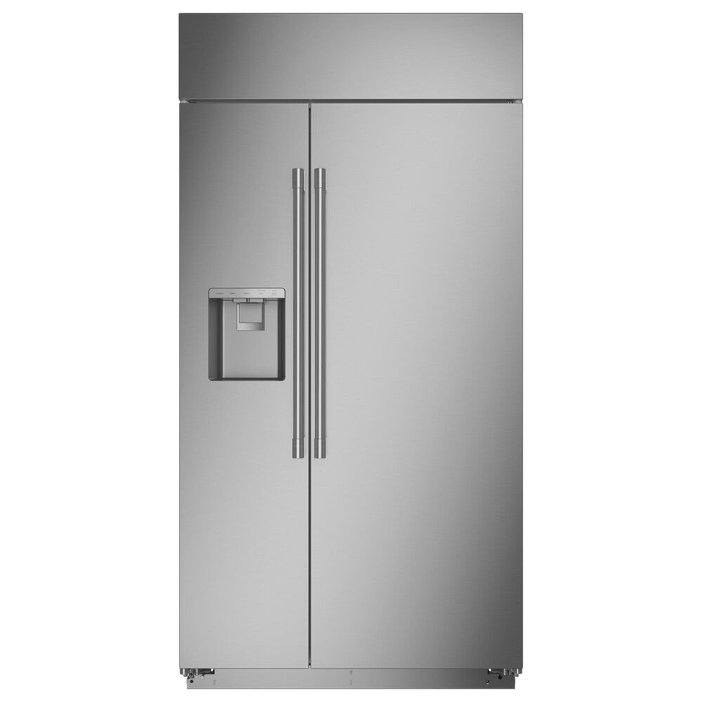 Monogram 42&quot; Smart Built-In Side by Side Refrigerator with Dispenser &#40;Handle Kit Not Included&#41; in Stainless Steel, , large