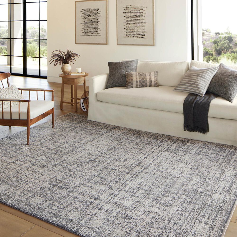 Amber Lewis x Loloi Alie 7&#39;10&quot; x 10&#39; Charcoal and Dove Area Rug, , large