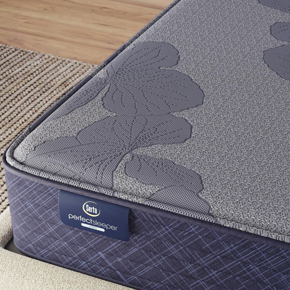 Serta Perfect Sleeper Hybrid Sawgrass Medium Queen Mattress with Low Profile Box Spring, , large