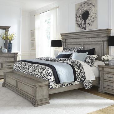 Chapel Hill Madison Ridge King Storage Bed in Bluff Gray, , large