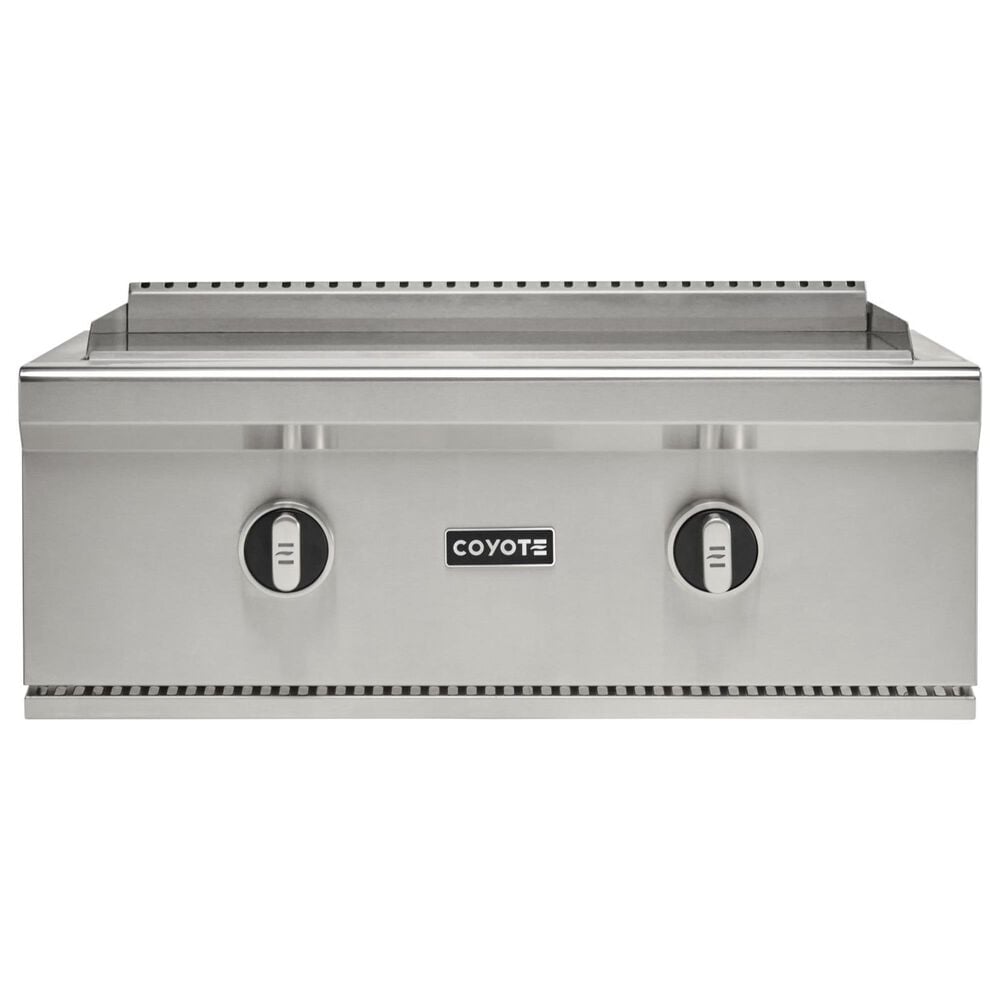 Coyote Outdoor 30&quot; Built-In Liquid Propane Flat Top Grill in Stainless Steel, , large