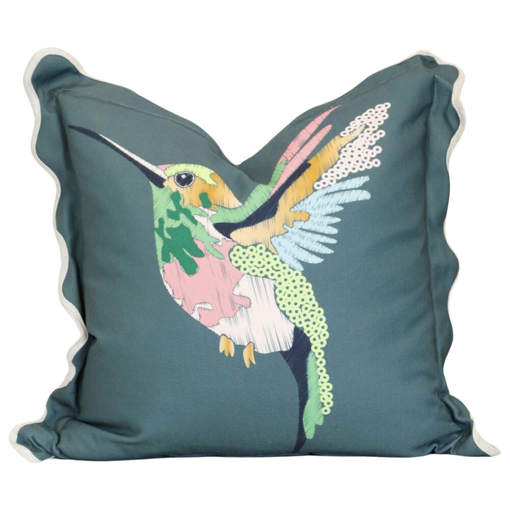 Flair Industries 22" Square Throw Pillow in Blue, , large