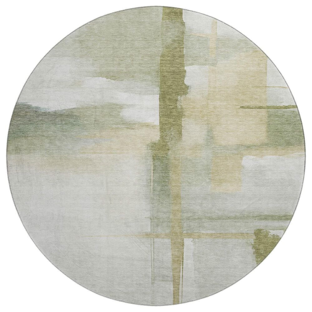 Dalyn Rug Company Ravenna RN9 8" Round Aloe Area Rug, , large
