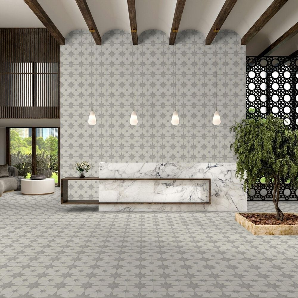 Dal-Tile Memoir Jewel Grey 12&quot; x 12&quot; Matte Ceramic Tile, , large