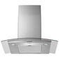 Whirlpool 30" Curved Glass Range Hood with 400 CFM in Stainless Steel, , large