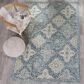 Safavieh Evoke EVK274C 2"2" x 5" Light Blue and Ivory Scatter Rug, , large