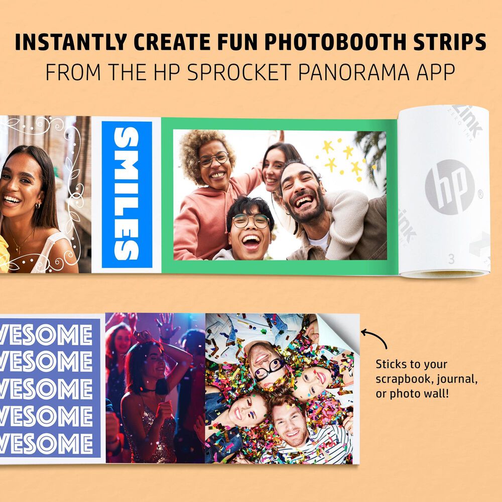 HP Sprocket Panorama Printer in Grey, , large