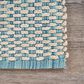 L&R Resources Bleached Naturals Bleach, Blue and Ivory 7"9" x 9"9" Area Rug, , large
