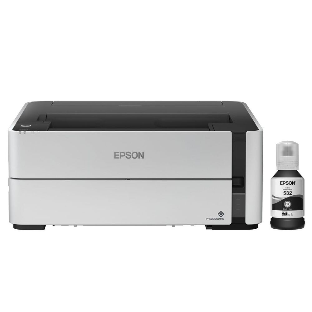 Epson EcoTank ET-M1170 Wireless Monochrome Supertank Printer in White, , large
