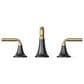 Kohler Tone Widespread Bathroom Sinks in Matte Black and Brushed Moderne Brass, , large
