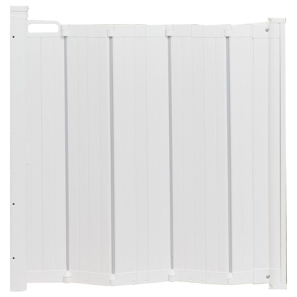 LA Baby BabyDan 22" - 36" Retractable Safety Gate in White, , large