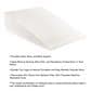 Timberlake Lavish Home Wedge Memory Foam Pillow in Ivory, , large