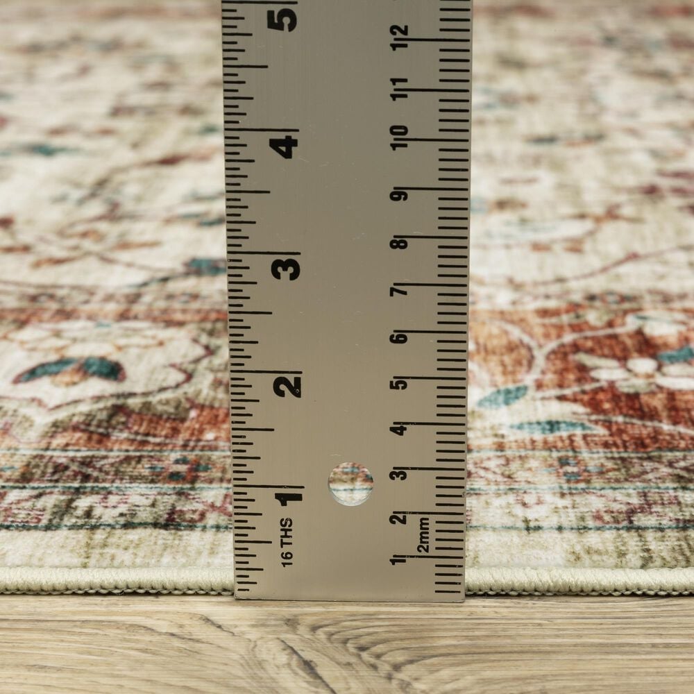 Oriental Weavers Sumter 2&#39; x 3&#39; Ivory and Rust Area Rug, , large