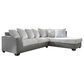 Ashley Clairette Court 2-Piece Right Facing Sectional with Chaise in Alloy, , large