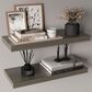 Hearth and Haven Ecco32" Floating Wall Shelf with Space-Saving Design in Olive (Set of 2), , large