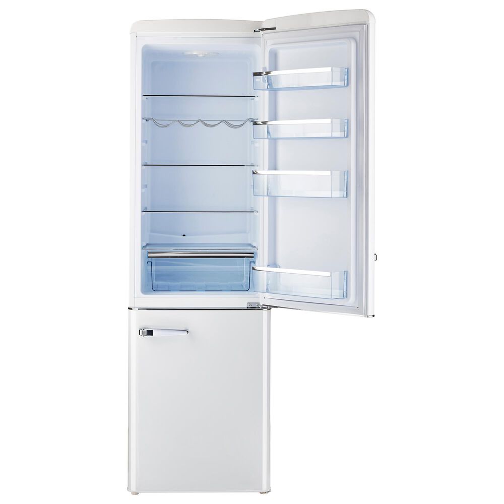 Unique Appliances Classic Retro 9 Cu. Ft. Bottom Freezer Regfrigerator In Marshmallow White, , large