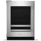 KitchenAid 4.8 Cu. Ft. Left Hinge Beverage Center with Metal Front Racks in Black and Stainless Steel, , large