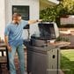 Tytus Anaheim and Emberwood 4-Burner Gas Grill and Grill Prep Cart in Gunmetal Gray, , large