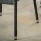Hearth and Haven Mirage Wicker Stacking Arm Chair in Grey (Set of 4), , large