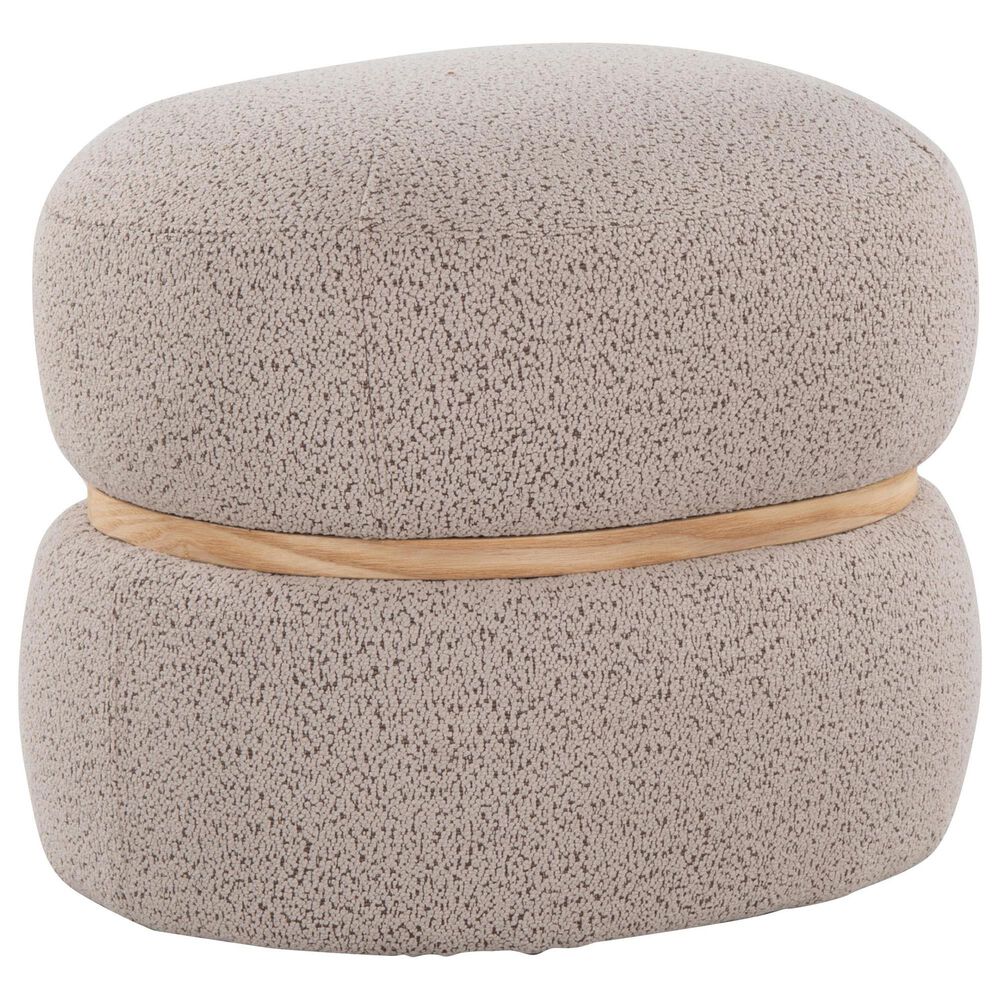 Lumisource Cinch Pouf Ottoman in Beige, , large