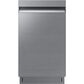Samsung 18" Whisper Quiet 46 dBA Dishwasher in Stainless Steel, , large