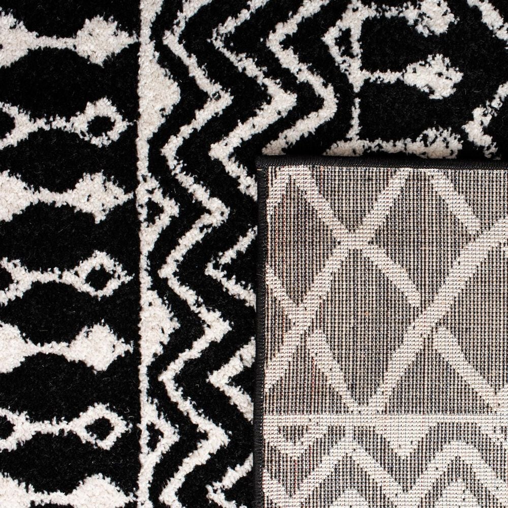 Safavieh Tulum TUL270 2&#39; x 13&#39; Black and Ivory Runner, , large