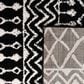 Safavieh Tulum TUL270 2" x 13" Black and Ivory Runner, , large