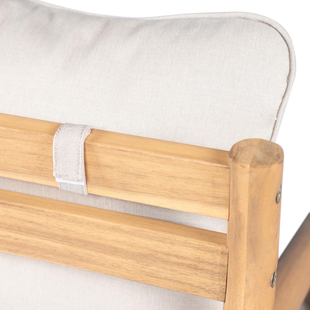 Hearth and Haven Outdoor Club Chair with Water-Resistant Cushion in Beige, , large