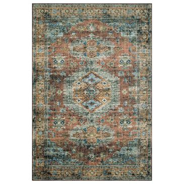 Loloi II Skye SKY-07 3"6" x 5"6" Terracotta and Sky Area Rug, , large