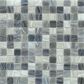 Emser Swirl Fog 1" x 1" Square on 12" x 12" Glass Mosaic Sheet, , large