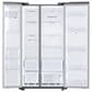 Samsung 26.7 Cu. Ft. Large Capacity Side by Side Refrigerator with Touch Screen Family Hub in Stainless Steel, , large
