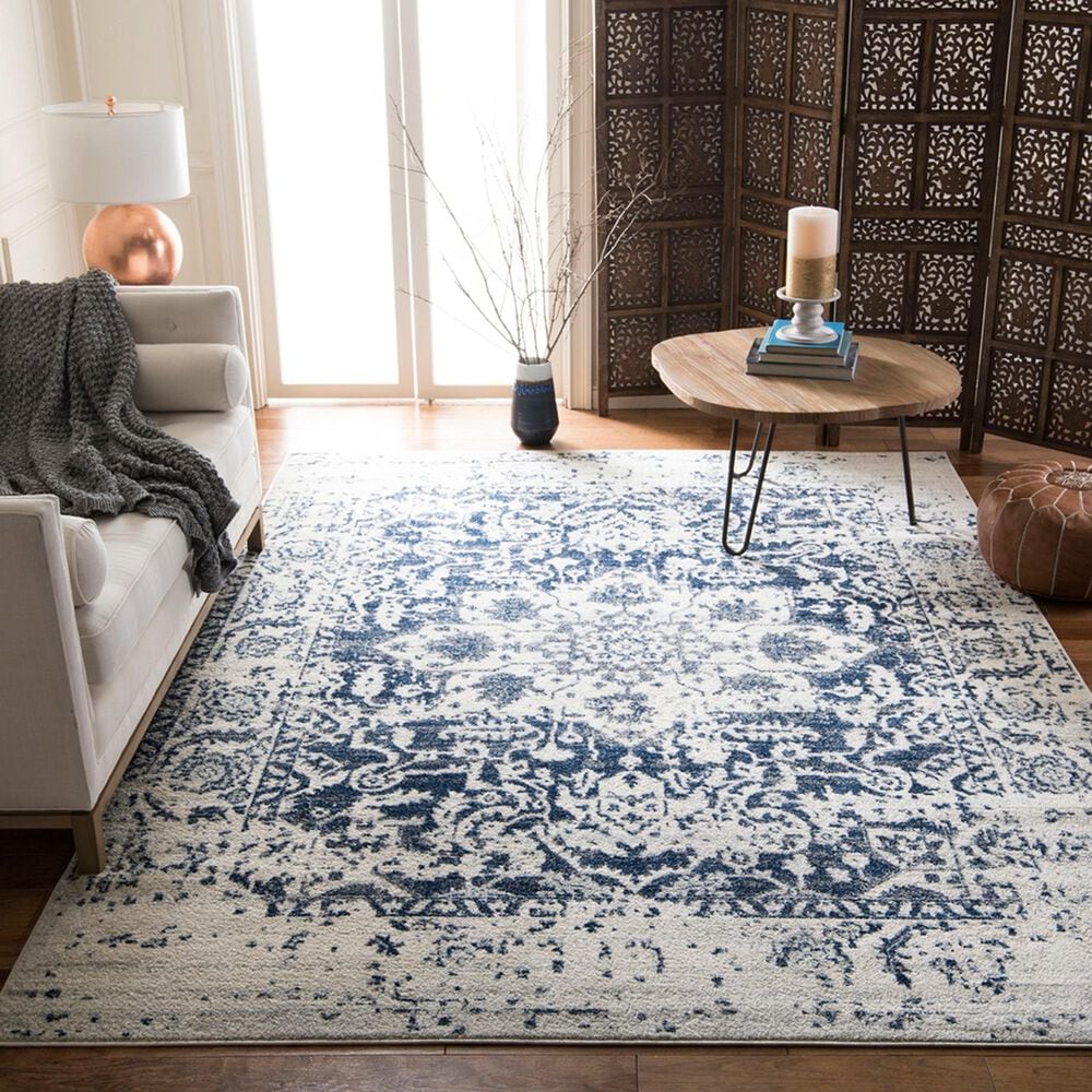 Safavieh Madison MAD603D 12&#39; x 18&#39; Cream and Navy Area Rug, , large
