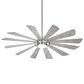 Minka-Aire Windmolen 65" Indoor/Outdoor Smart Ceiling Fan with LED Light in Brushed Steel, , large