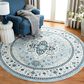 Safavieh Isabella ISA936M 6"7" Round Light Blue and Cream Area Rug, , large